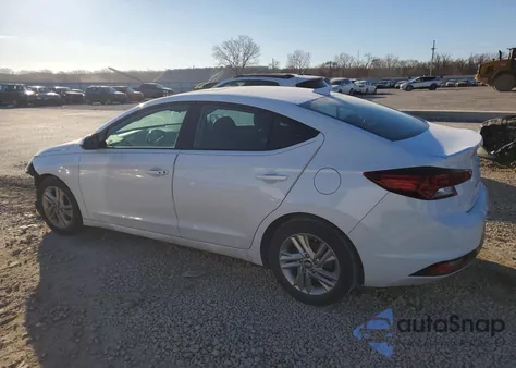2019 Hyundai Elantra Sel z USA, uszkodzony, nr VIN 5NPD84LF2KH406756